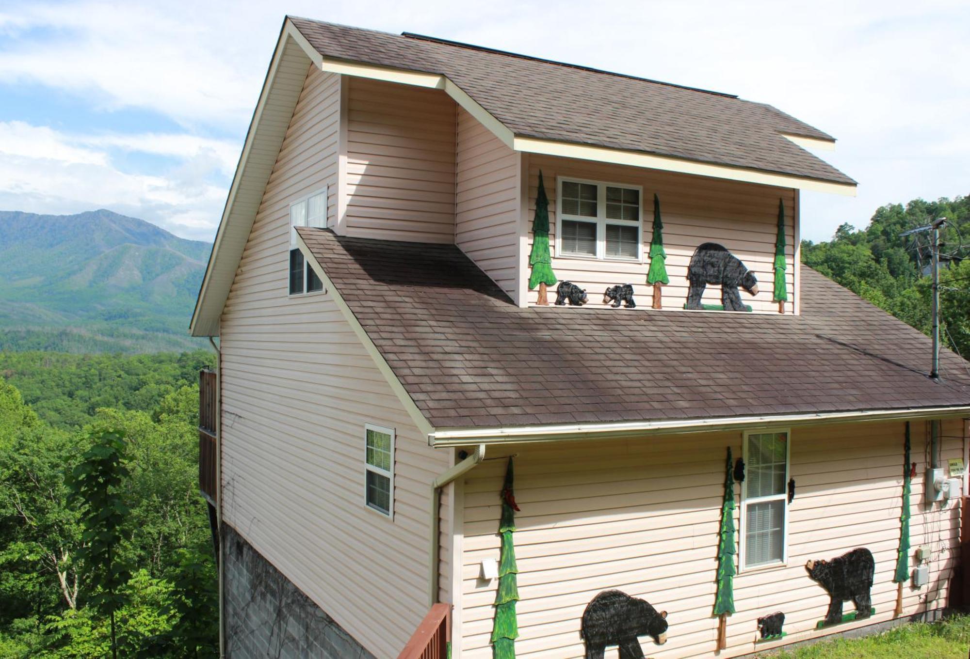 Heavenly View - Bear Themed Cabin, Hottub, Dog-Friendly, Near Gatlinburg Bagian luar foto